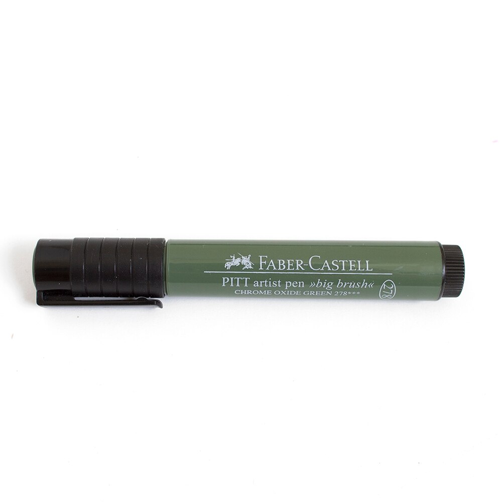 Faber Castell, Pitt, Artist, Big, Brush Pen, Chrome Oxide Green